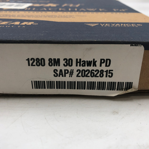 HAWK 1280-8M-30 1280MM PITCH 160 TEETH INDUSTRIAL TIMING BELT - NEW