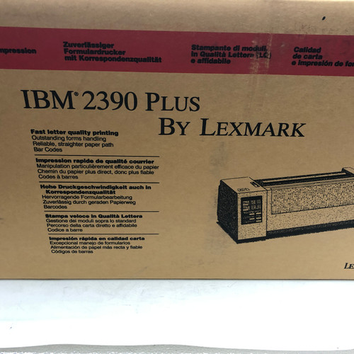 IBM LEXMARK 2390 DOT MATRIX FORMS PRINTER - NEW