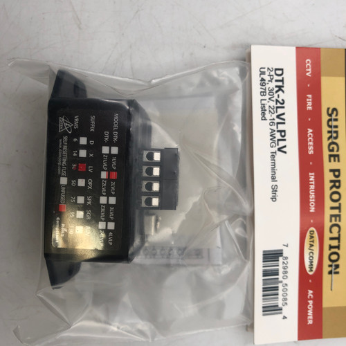 DITEK DTK-2LVLPLV 30V 22-16 AWG TERMINAL STRIP SURGE PROTECTOR - NEW