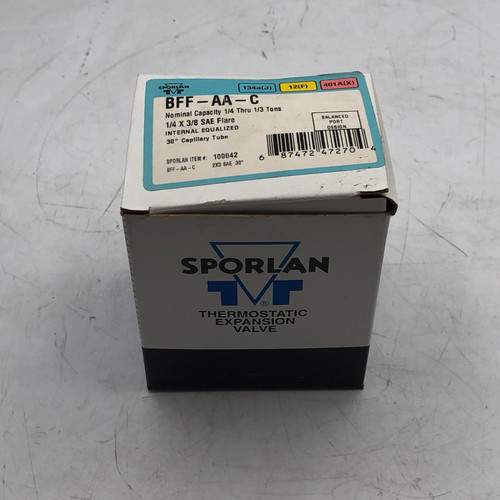 Sporlan BFF-AA-C Thermostatic Expansion Valve 1/4 - 3/8" - NEW