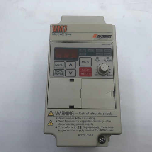 SAFTRONICS CIMR-J7AU20P7 3PH 0-230VAC MAX 0-400HZ 6.4A MICRO AC DRIVE - NEW