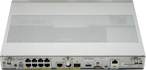 CISCO C1111-8P 8 PORT INTEGRATED SERVICES ROUTER - SELLER REFURBISHED