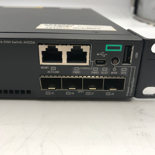 HP JH323A  5130-24G 4SFP+ 24-PORT SWITCH W/ MODULES - SELLER REFURBISHED