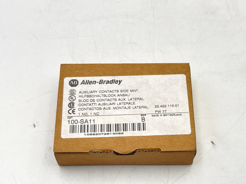 Allen-Bradley 100SA11 Auxiliary Side Mount Contact Series B New