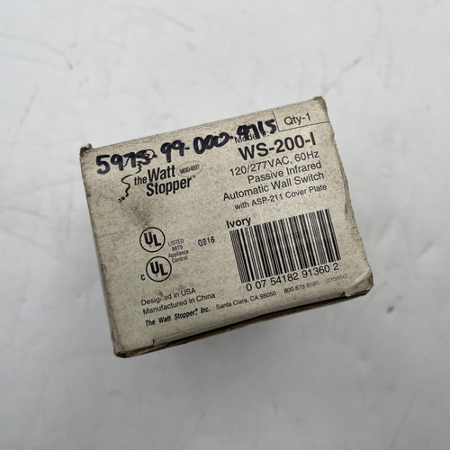 LEGRAND WS-200-I Motion Sensor Occupancy Sensor Wall Switch NEW