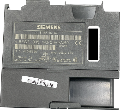 SIEMENS 6ES7315-1AF00-0AB0 24VDC 0.7A 16KAW 48KB SIMATIC S7 CPU MODULE - NEW