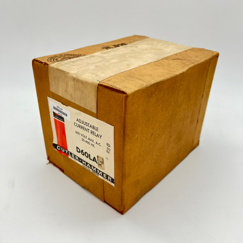 Cutler Hammer D60LA2 600VAC 60A 50/60HZ Adjustable Current Relay NEW