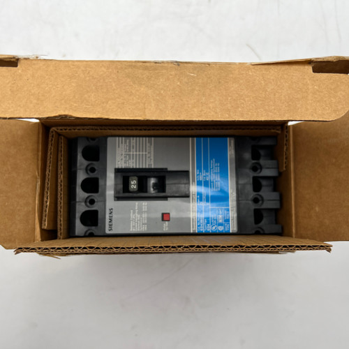 SIEMENS ED43B025 3P 25A 480V MOLDED CASE CIRCUIT BREAKER - NEW