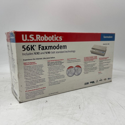 U.S.ROBOTICS USR5686D 56K EXTERNAL FAXMODEM RS232 DB25 INTERFACE - NEW