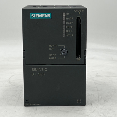 SIEMENS 6ES7 315-1AF03-0AB0 SIMATIC S7-300 CENTRAL PROCESSING UNIT - NEW