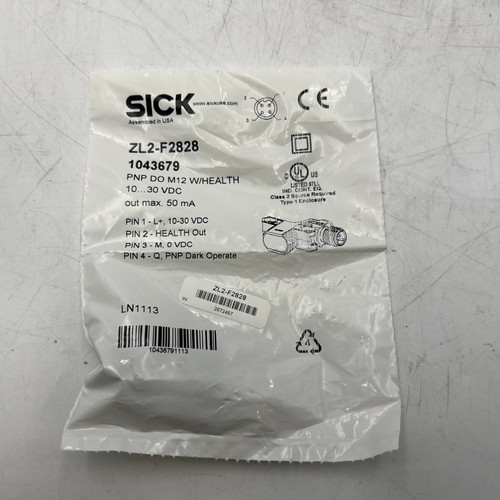 SICK ZL2-F2828 PNP Photoelectric Photo Eye Switch Sensor  - NEW