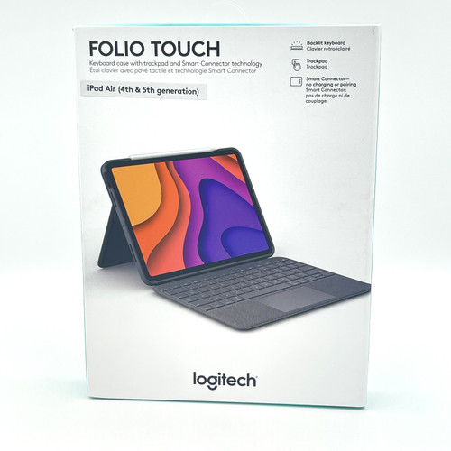 Logitech Folio Touch Keyboard Case for Apple iPad Air 4th and 5th Gen - NEW