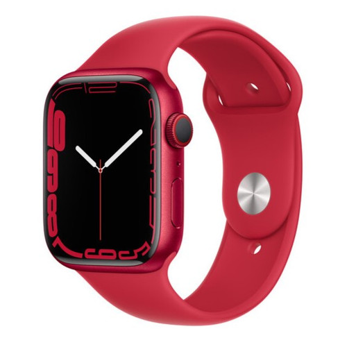 Apple Watch Series 7 45mm GPS + Cell Red AL Body Red Band - New Open Box