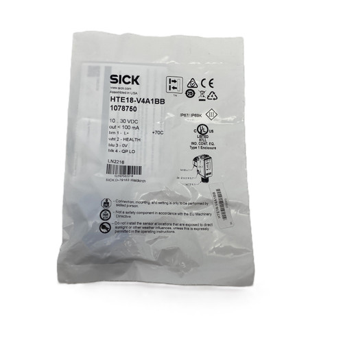 SICK HTE18-V4A1BB 10-30VDC Photoelectric Sensor - NEW