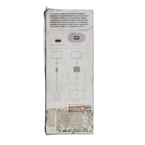 Apple Thunderbolt 3 (USB-C) to Thunderbolt 2 Adapter MMEL2AM/A -New Open Box