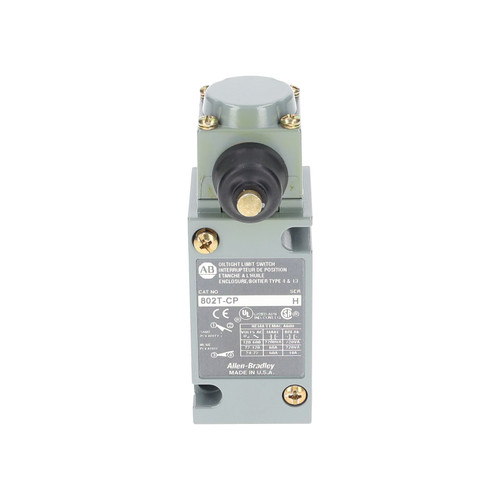 Allen Bradley 802T-CP Limit Switch Oil-Tight Side Push Rod NEMA 4/13 - New