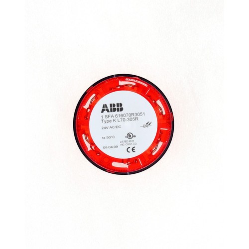 ABB 1 SFA 616070R3051 Red LED Light Module 24V AC/DC Signal Tower Element