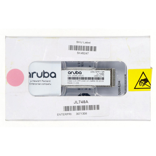 HPE Aruba JL748A 10G SFP Plus Short Range Transceiver New OEM Sealed