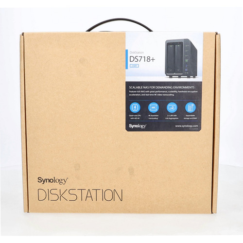 Synology DS718+ 2-Bay NAS DiskStation External Drive Enclosure New Open Box