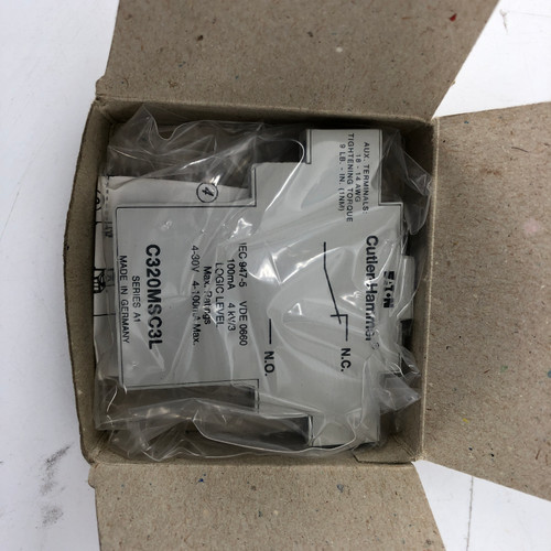 CUTLER HAMMER C320MSC3L AUXILIARY CONTACT - NEW OPEN BOX