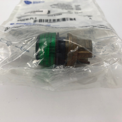 ALLEN BRADLEY 800EM-PL3 GREEN OPTIC PILOT LIGHT BUTTON - NEW