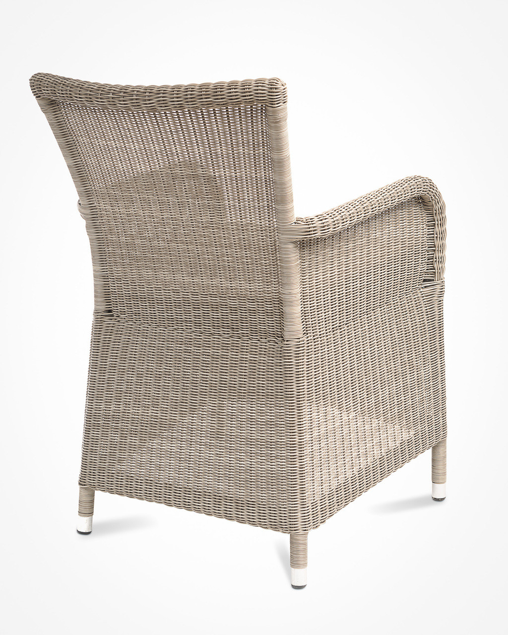 wicker loveseat and chair cushion sets on Co9 Design Savannah White Coral Wicker Dining Chair W Taupe Cushion Set Of 2