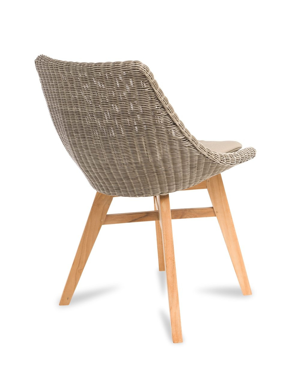 patio chair cushions set of 2 on Co9 Design Verge White Coral Wicker Dining Chair W Taupe Cushion Set Of 2