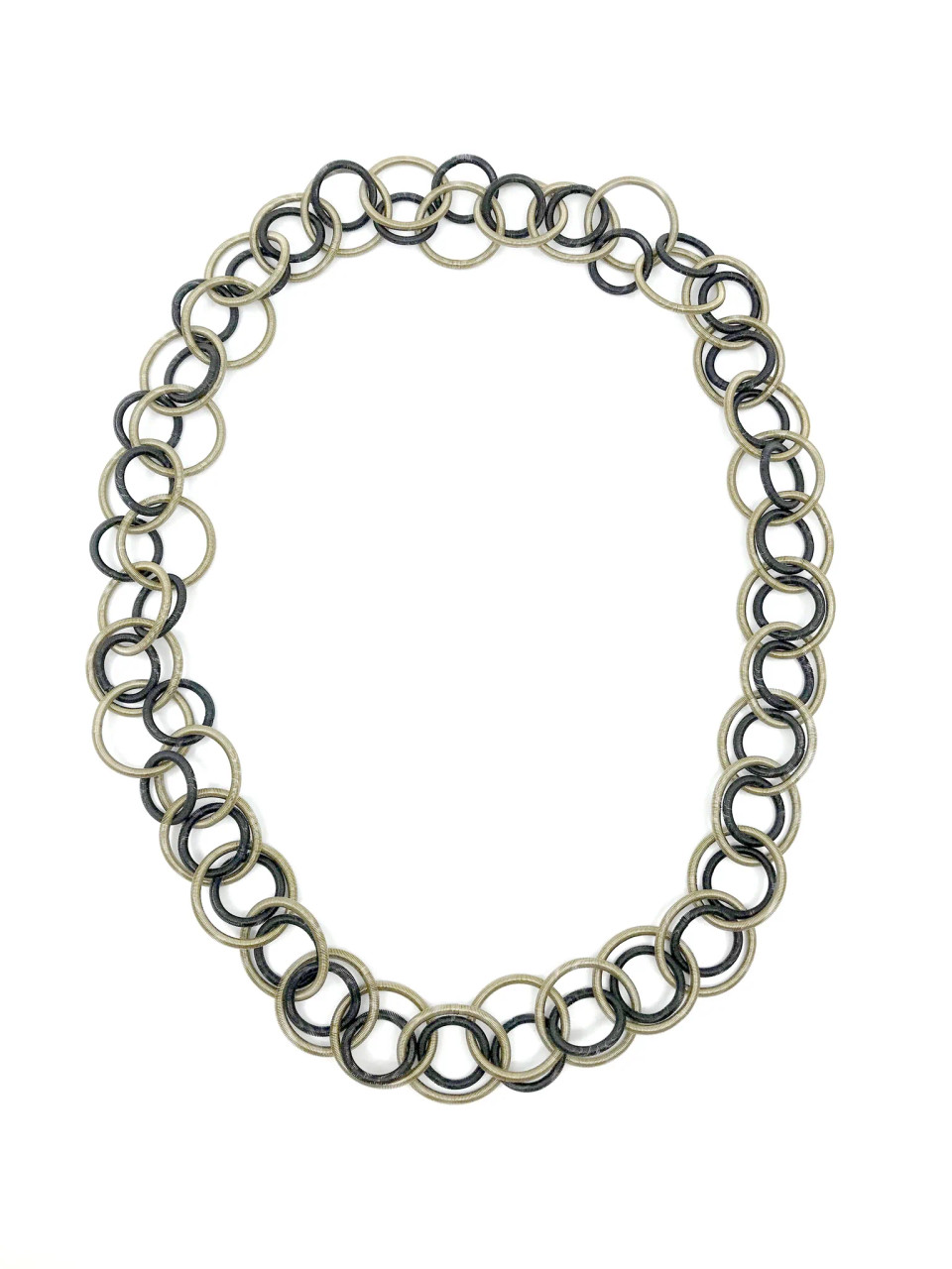 Bronze/Black Long Multi Loop Necklace - Garden Cottage