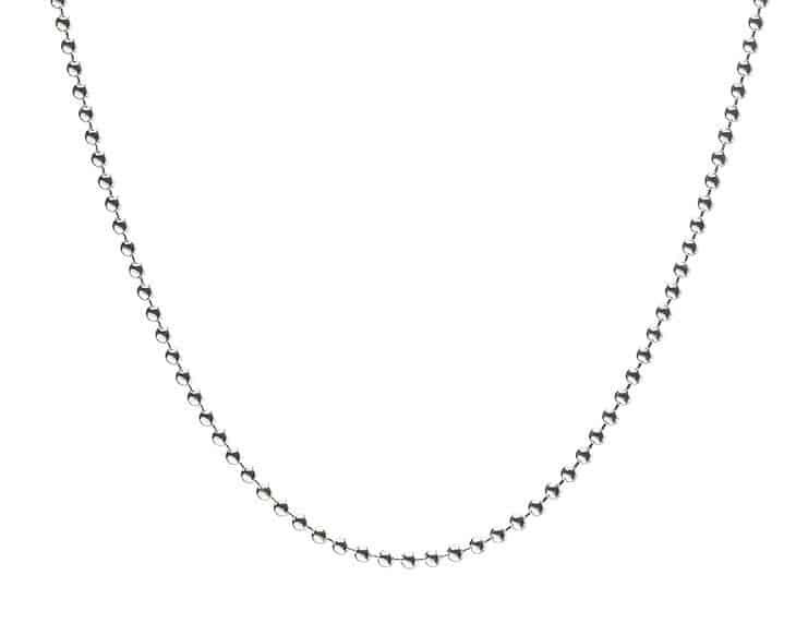 Silver Ball Chain 2.0mm 16" Garden Cottage
