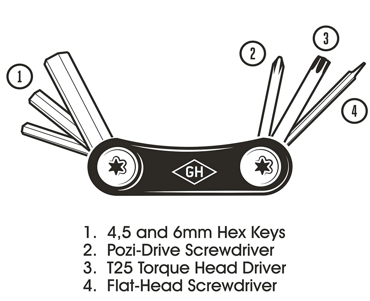 Pocket Bicycle Multi Tool with Wood Handles & Titanium