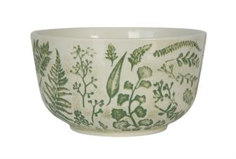 HAND-STAMPED STONEWARE BOWL