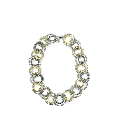 Multi Short Loop Necklace with Magnetic Closure