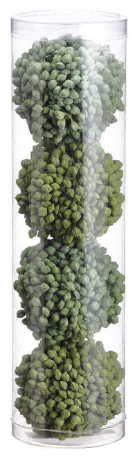 2.25" Sedum Orbs, (4) Two Tone Green 2.25" Sedum Orbs, (4) Two Tone Green