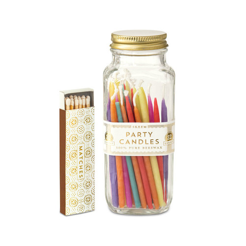 Party Candle Bottle Multicolor