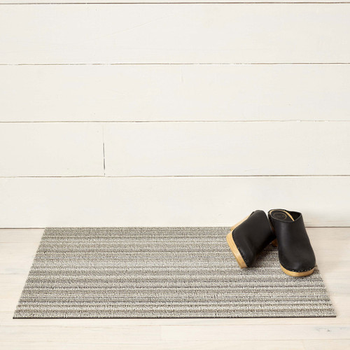 Skinny Stripe Shag Doormat 18"x28" - Birch