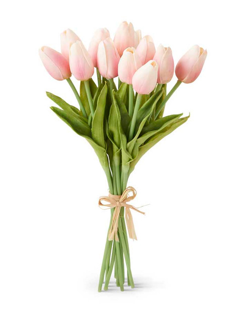 13.5 Inch Pink Real Touch Mini Tulip Bundle