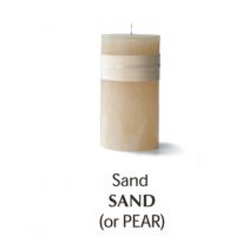 Timber Candle, 3.25 x 9", sand Timber Candle, 3.25 x 9", sand