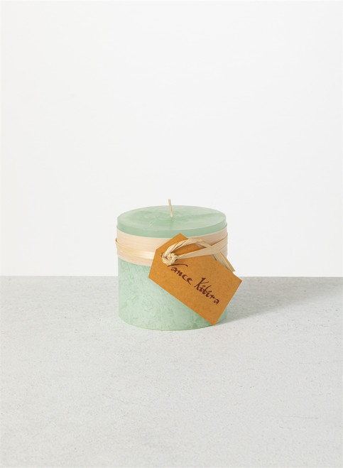 Timber Candle, 3.25 x 3", Aqua Foam