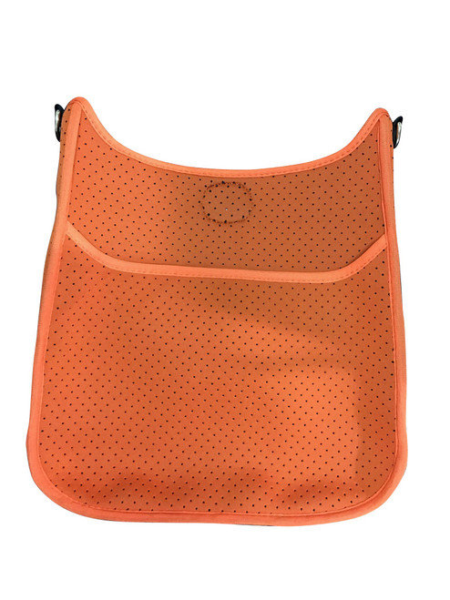 Perforated Neoprene Messenger, Orange-(No Strap) Perforated Neoprene Messenger, Orange-(No Strap)