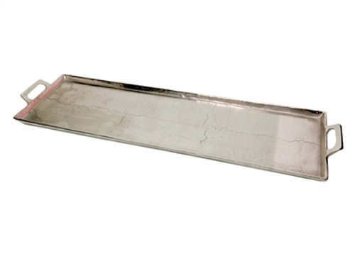 Aluminum Tray w/Handles 10x34" - Nickel