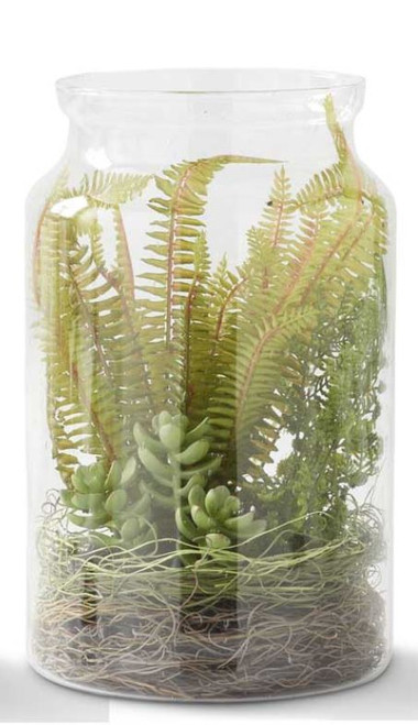 Glass Vase Succulent Terrarium