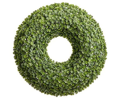 20" Soft Touch Sedum Wreath,  Green