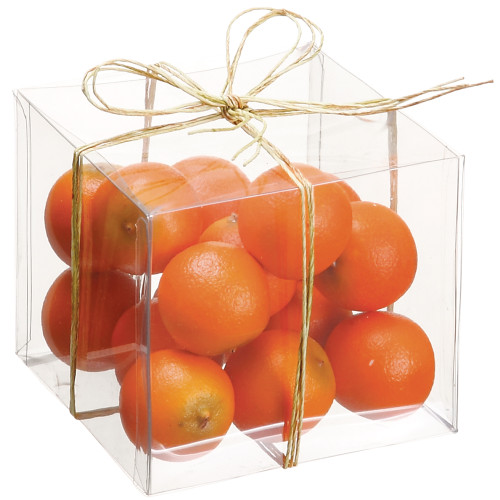 4"Hx4"Wx4"L Assorted Oranges