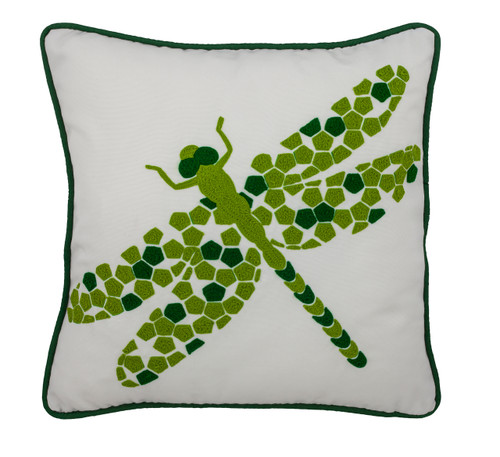 Dragonfly Pillow, 17"x17"