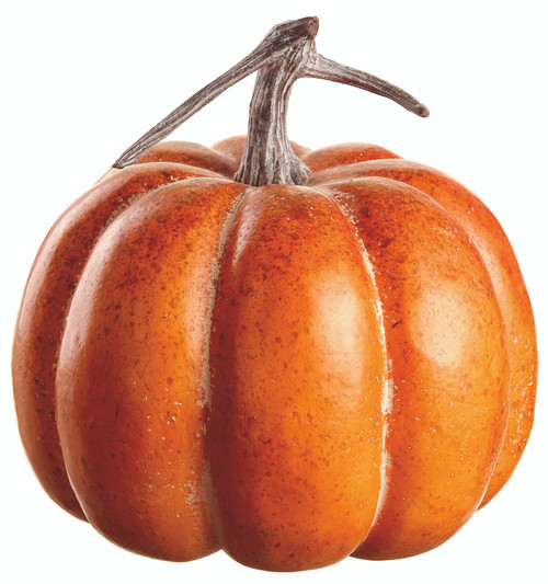 9"Hx8.5"D Pumpkin,  Orange