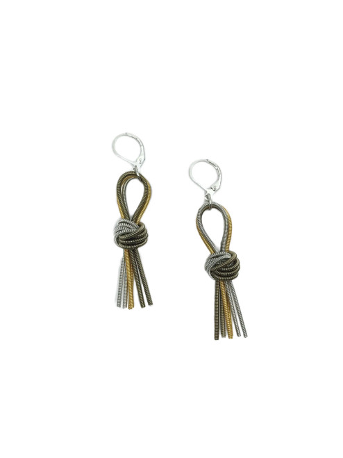 Multi Knot Tassel Earring Multi Knot Tassel Earring