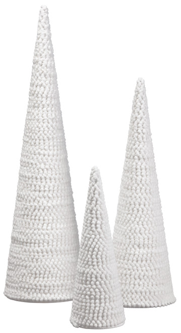 Cone Topiary, White