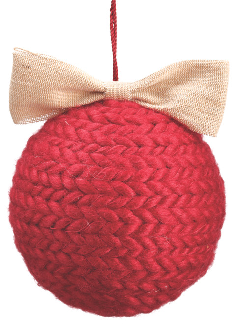 5" Braided Yarn Ball Ornament