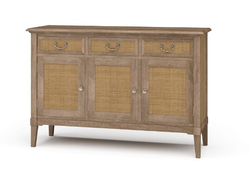 Marisol Sideboard, Fruit Wood with Rattan Natural Drawer Fronts