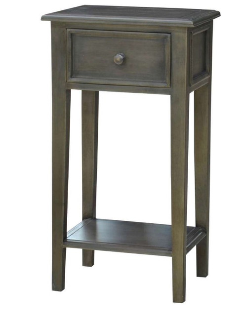 Bungalow Side Table, Mission Gray finish